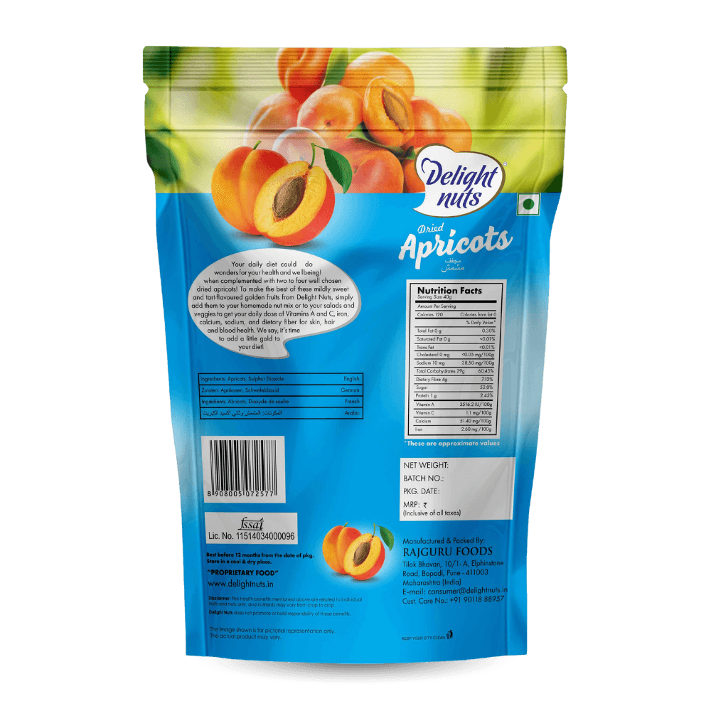 DELIGHT NUTS DRIED APRICOTS