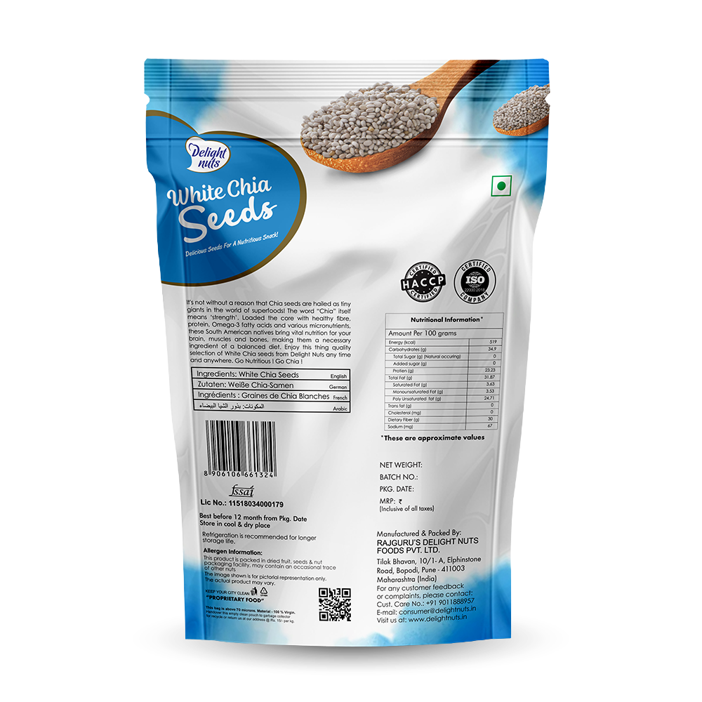 DELIGHT NUTS WHITE CHIA SEEDS