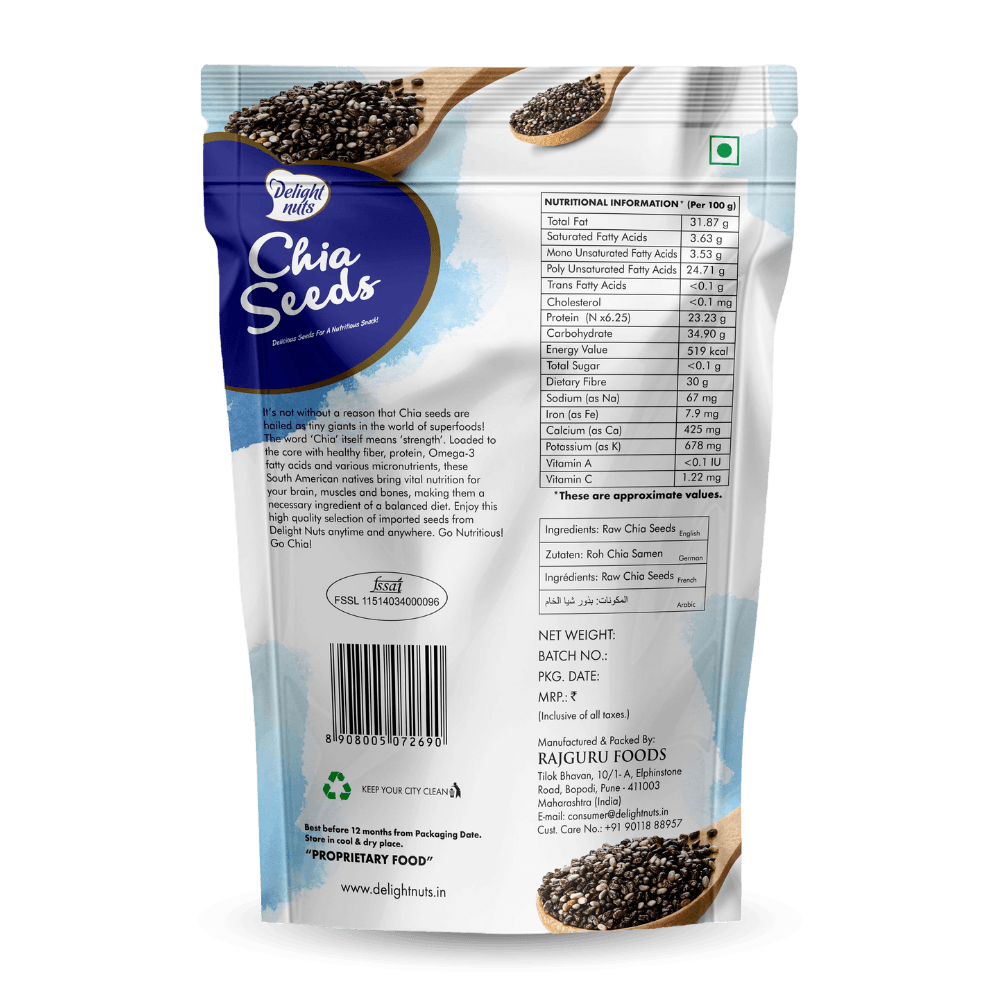 DELIGHT NUTS PLAIN CHIA SEEDS