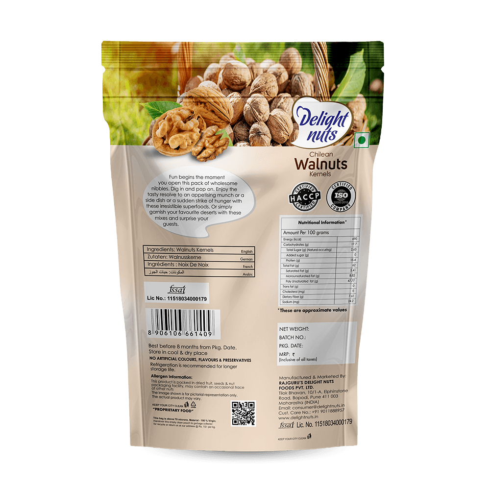 DELIGHT NUTS CHILEAN WALNUTS
