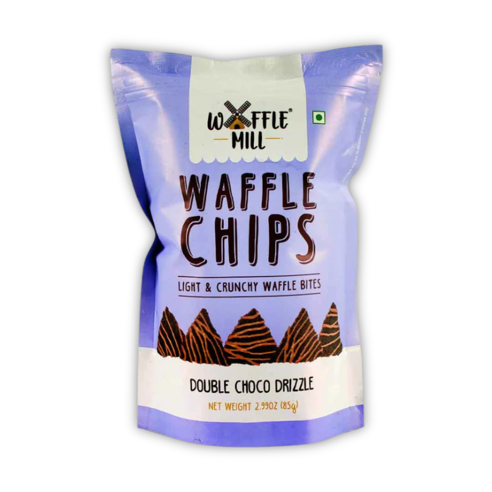 WAFFLE CHIPS DOUBLE CHOCO DRIZZLE