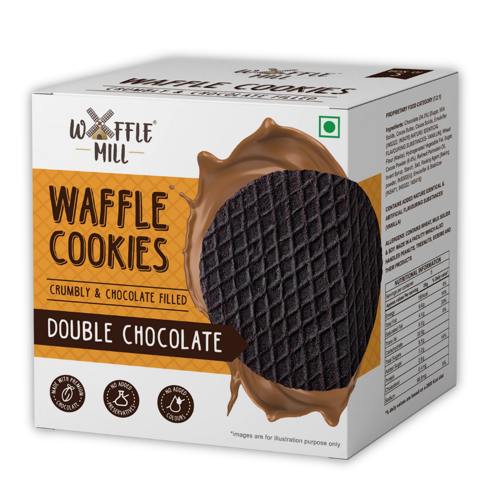 WAFFLE COOKIES DOUBLE CHOCOLATE PACK OF 5
