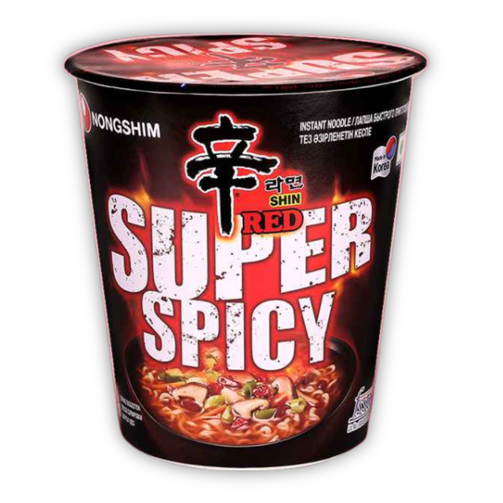 NONGSHIM SHIN RED SUPER SPICY CUP NOODLES