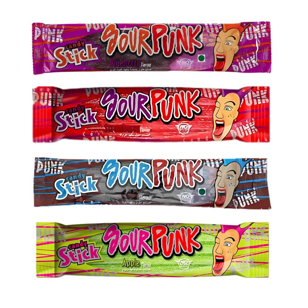 Sour Punk Sticks (Pack of 4) 40g