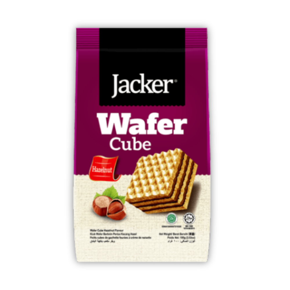 Jacker Wafer Cube Hazelnut