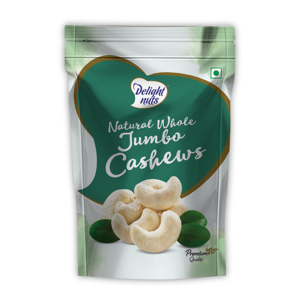 DELIGHT NUTS NATURAL WHOLE JUMBO CASHEW