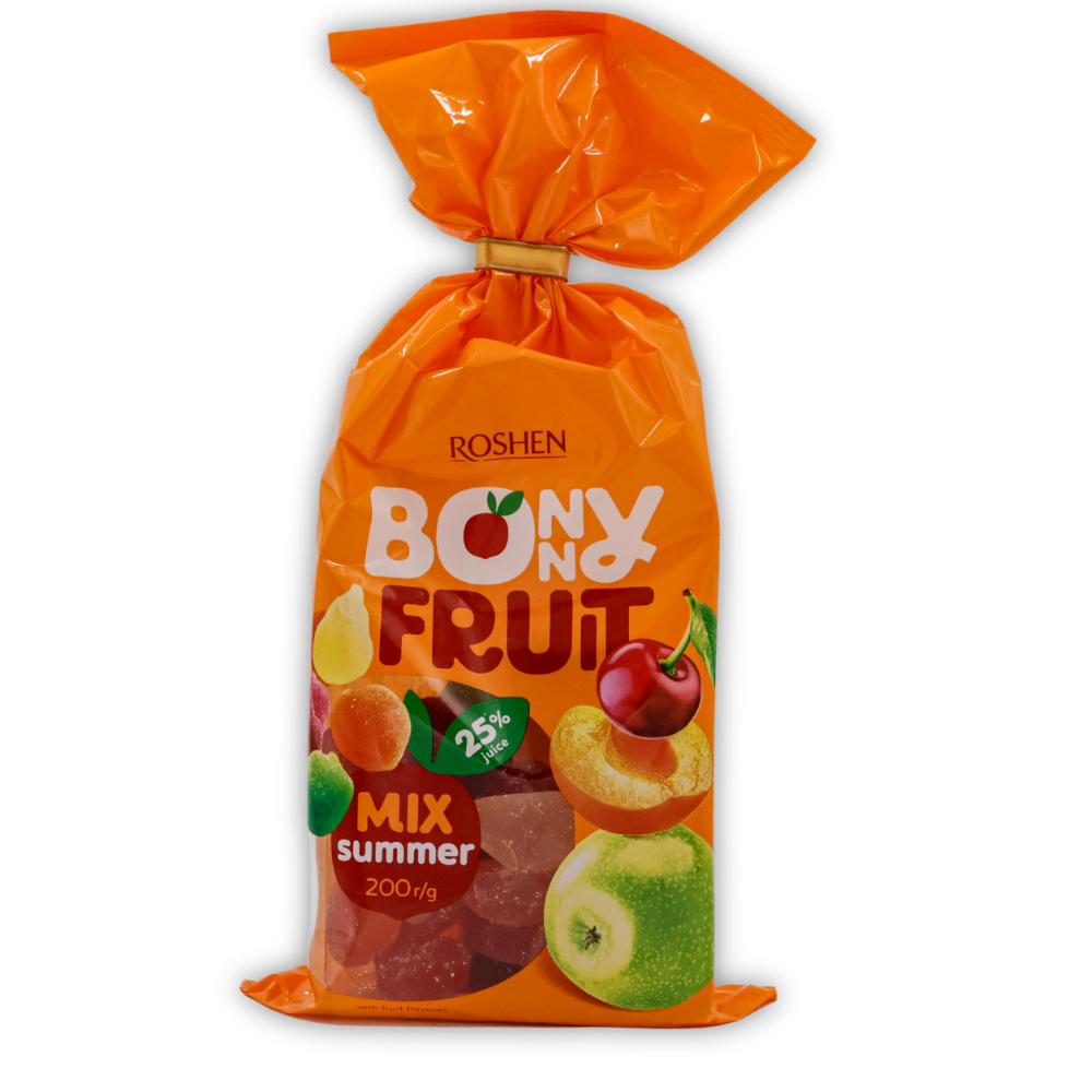 ROSHEN BONNY FRUIT SUMMER MIX JELLY WITH 25% JUICE